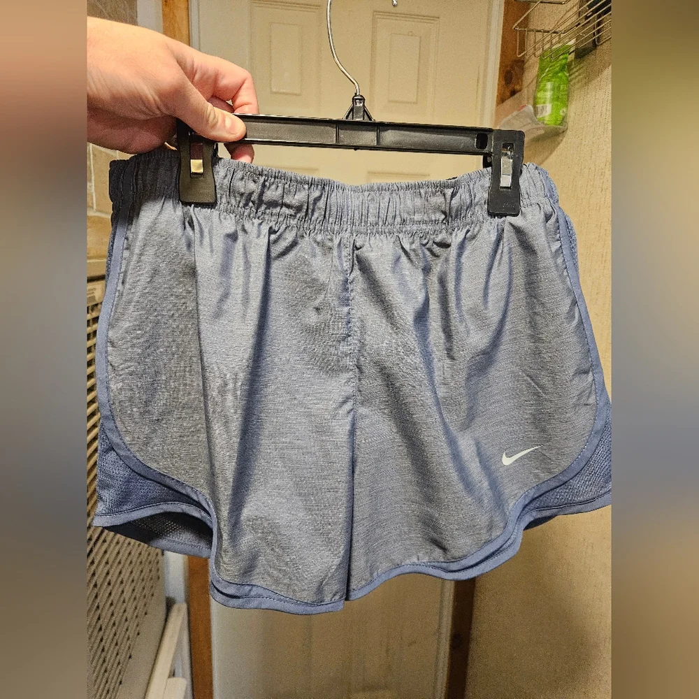 Nike Women's Tempo Brief-Lined Running Shorts: BLUE/GRAY: NEW WITH TAGS: SIZE L